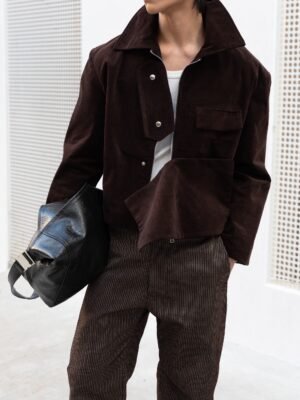 Alternative view of Annex Velvet Jacket Brown