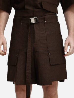 Alternative view of Block Shorts Brown
