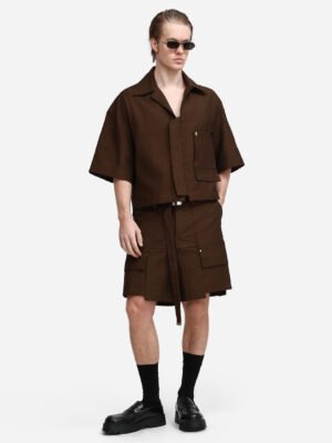 Block Shorts Brown