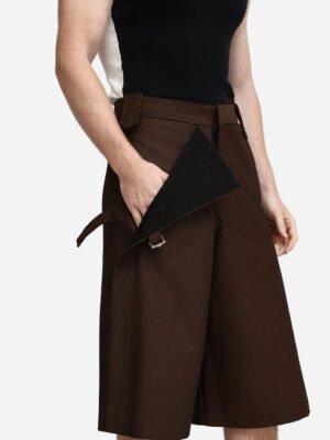 Dual Long Shorts Brown