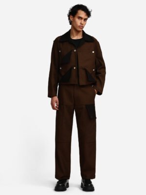 Fold Pants Brown