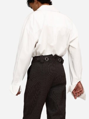 Fraque Jacquard Pants Brown
