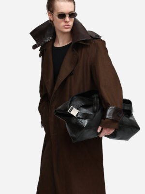 Alternative view of VTU Trench Coat Brown